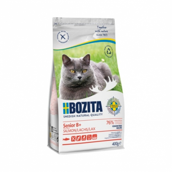 Bozita Cat Senior 8+ Grain free Salmon 400 g
