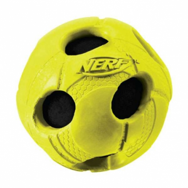 NERF DOG Wrapped Bash Ball (gummiummantelt) L=8,9 cm